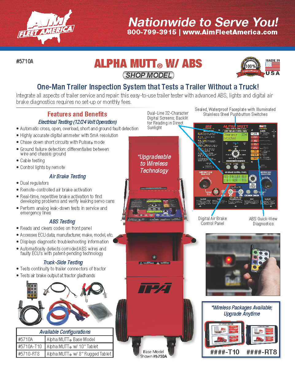 IPA 5710A Alpha Mutt w/ ABS Sell Sheet